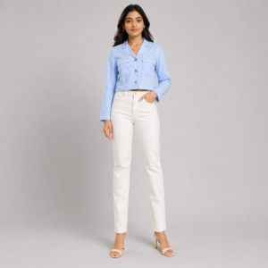 03 shirt top sky color for women